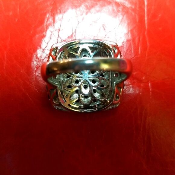 -GORGEOUS BLUE TOPAZ STONES RING!!!NEW!!! - Picture 5 of 9